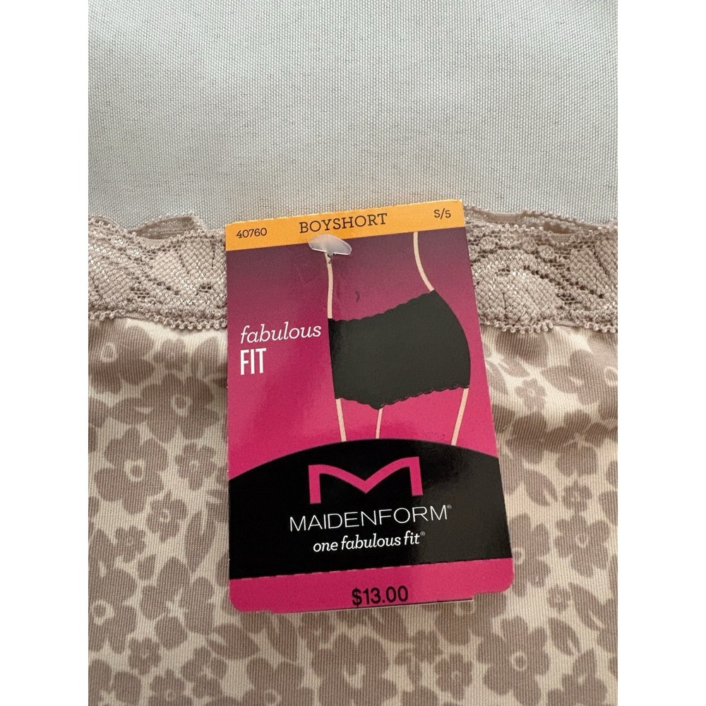 NEW Maidenform One Fab Fit Boyshort Panty 40760 Multicolor Women's Small 2 Pair - Picture 4 of 8